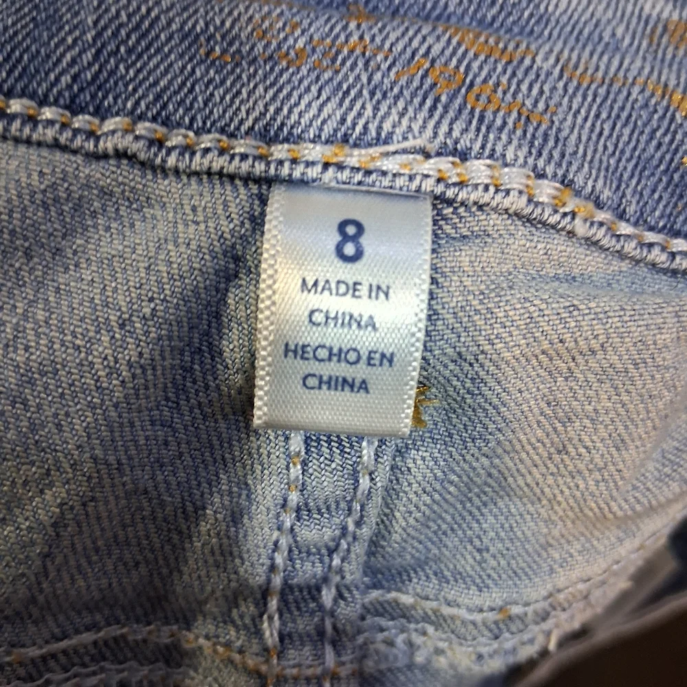Light Blue Denim Cutoff Shorts - Women - Picture 3 of 3